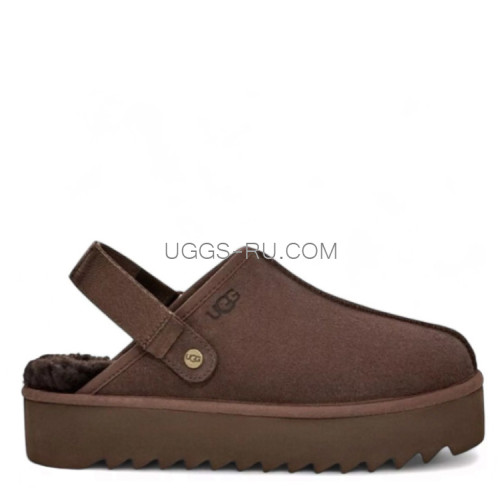 UGG Goldenstar Clog Platform Chocolate