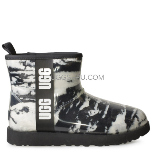 UGG Kids Clear Classic Mini II Marble Black