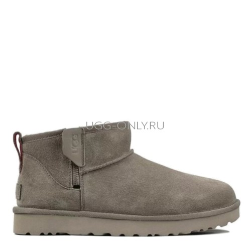 Mens Classic Ultra Mini Zip Boot Smoke