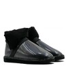Clear Quilty Boots Black