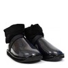 Clear Quilty Boots Black