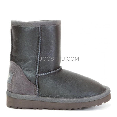 UGG KIDS Classic Short Metallic Grey