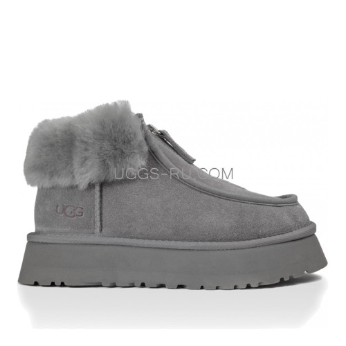 UGG Funkette Platform Boots Grey Violet