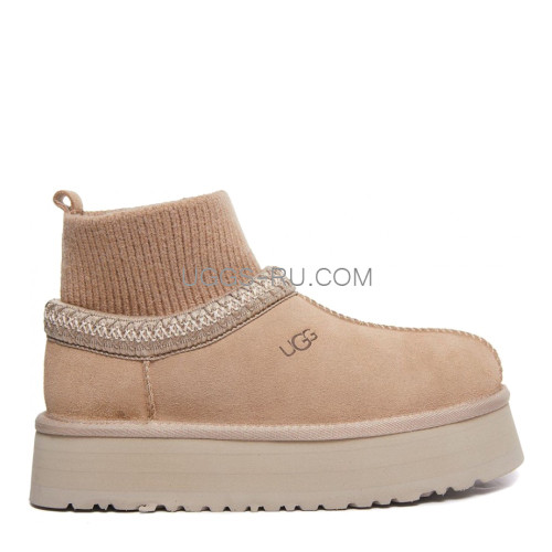 UGG Tazz Knit Platform Sand