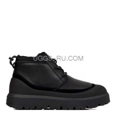 Mens Neumel Hybrid Leather Black