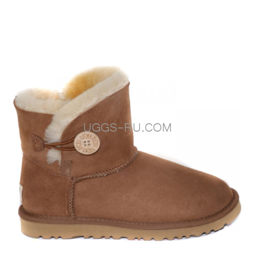 UGG Bailey Button Mini Chestnut