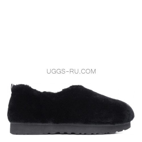 UGG Hailey Fluff Slippers Black