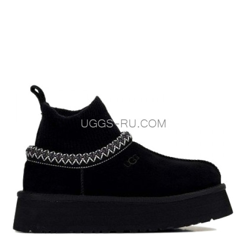 UGG Tazz Knit Platform Black