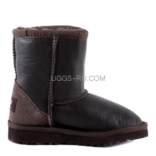 UGG KIDS Classic Short Metallic Chocolate