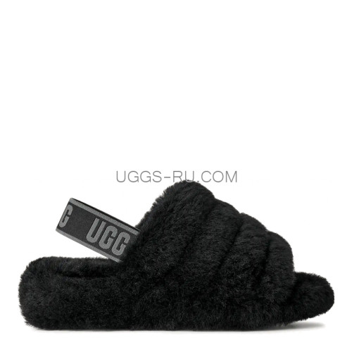 UGG Fluff Yeah Slide Black