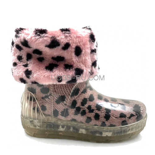 UGG Drizlita Clear Boot Pink Leopard