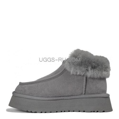 UGG Funkette Platform Boots Grey