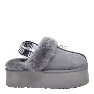 Funkette Suede Platform Grey