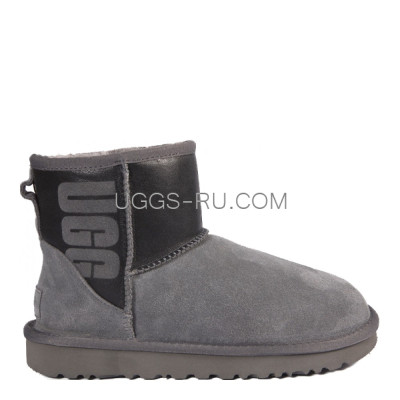 Classic Mini Rubber Logo Grey Black