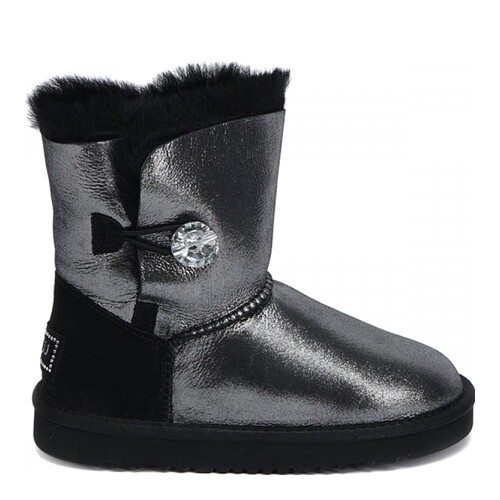 UGG Kids Bailey Button I Do Black