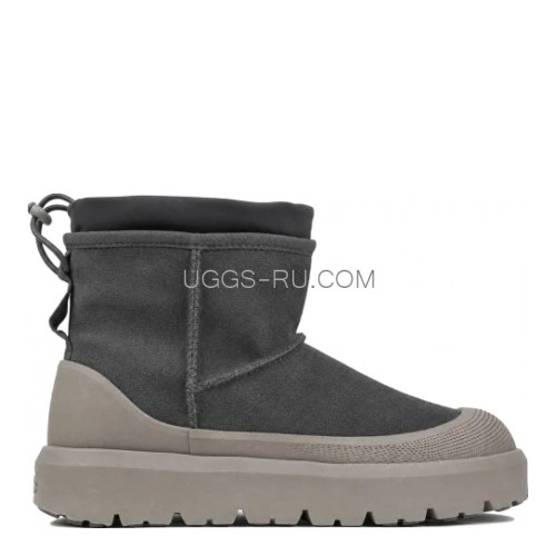 UGG Mens Classic Mini Weather Hybrid Grey Cobble