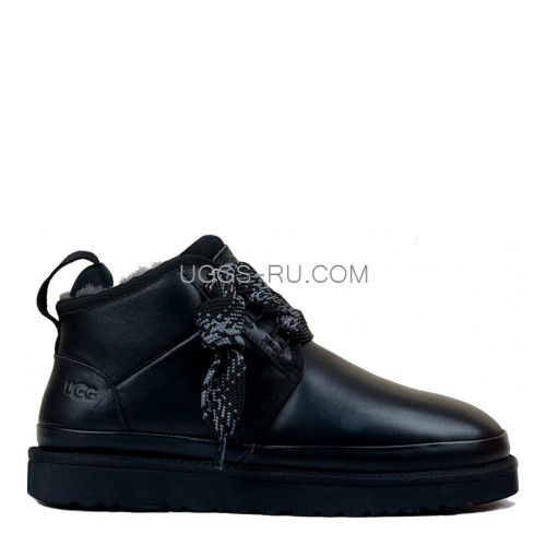 UGG Mens Neumel Leather FT Moss Black