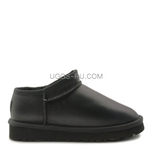 UGG Ultra Mini Tasman Leather Black