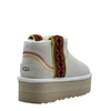UGG Classic Ultra Mini Braid Platform White UGG Classic Ultra Mini Braid Platform White