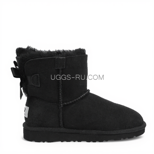 UGG KIDS Bailey Bow Mini Black